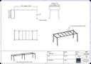 YSPE. Table sur mesure avec vérins de réglage (+/- 5mm)