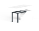 UDINE. Demi table sur mesure - Pieds en tube de 70*70mm