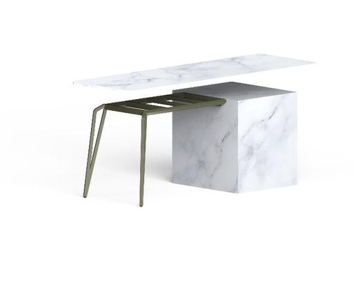 ARTÉMIS. Demi table sur mesure avec vérins de réglage (+5mm)