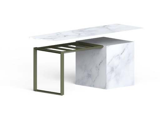 ATELIER. Demi table sur mesure avec vérins de réglage (+/- 5mm) (copie)