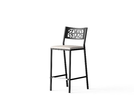 SLIDE. Tabouret snack assise tapissée